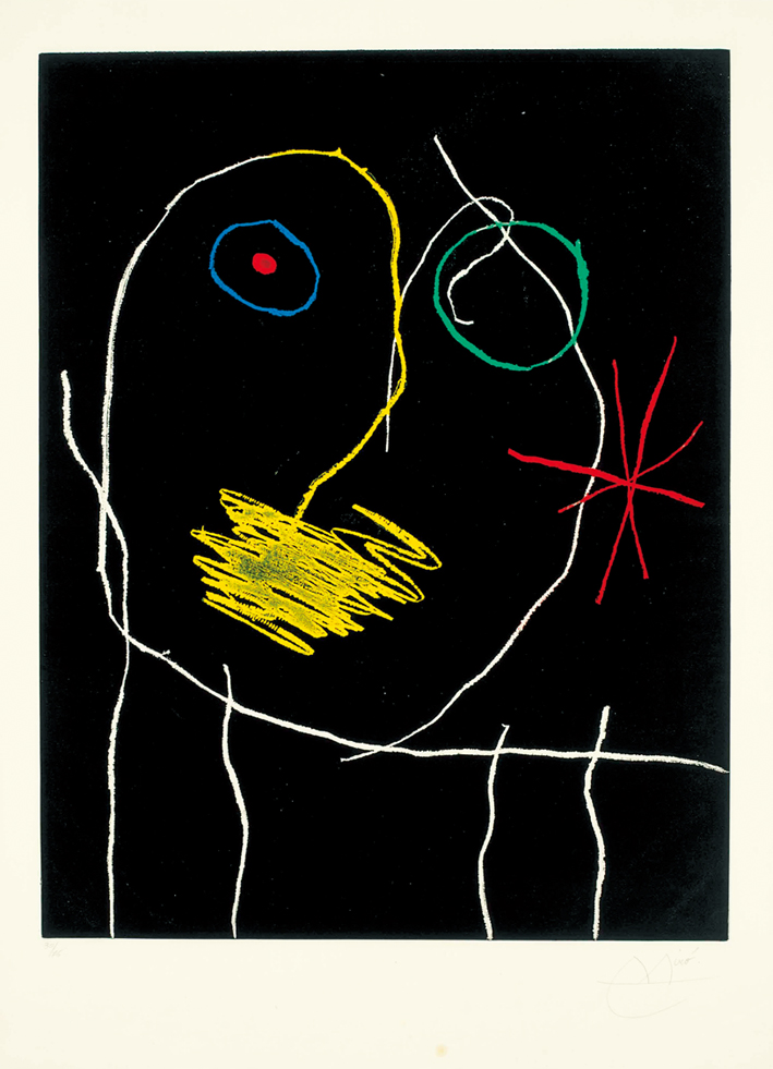  胡安·米罗 Joan Miró ——线条抽象画1